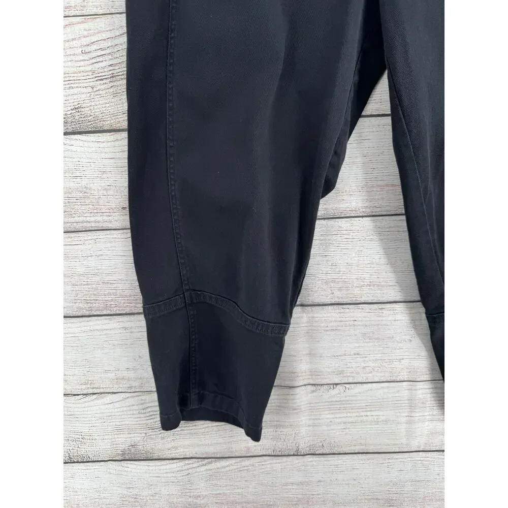 Quince Denim Barrel Jeans Womens 12 Black Stretch 4 Pocket - Picture 5 of 8